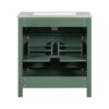 Bathroom Vanity With Ceramic Sink, Modern Single Bathroom Cabinet With 2 Doors And A Shelf, Soft Close Doors - Green - Image 23