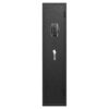 3 - 4 Gun Safe For Rifles And Pistols, Quick Access Password Gun Safe, High Security Metal Rifle Safe Locker With Removable Shelf And 2 Adjustable Gun Slots - Black - Image 4
