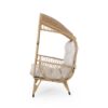 Outdoor Wicker Standing Basket Chair With Cushion - Brown - Image 8