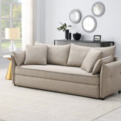 Irina - Pull Out Sleep With Storage - Beige