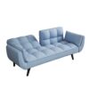 Sofa Soft Two Armrests Throw Pillow Pillow Comfortable Fit Apartment Bedroom Small Space - Antique Navy Blue - Image 8