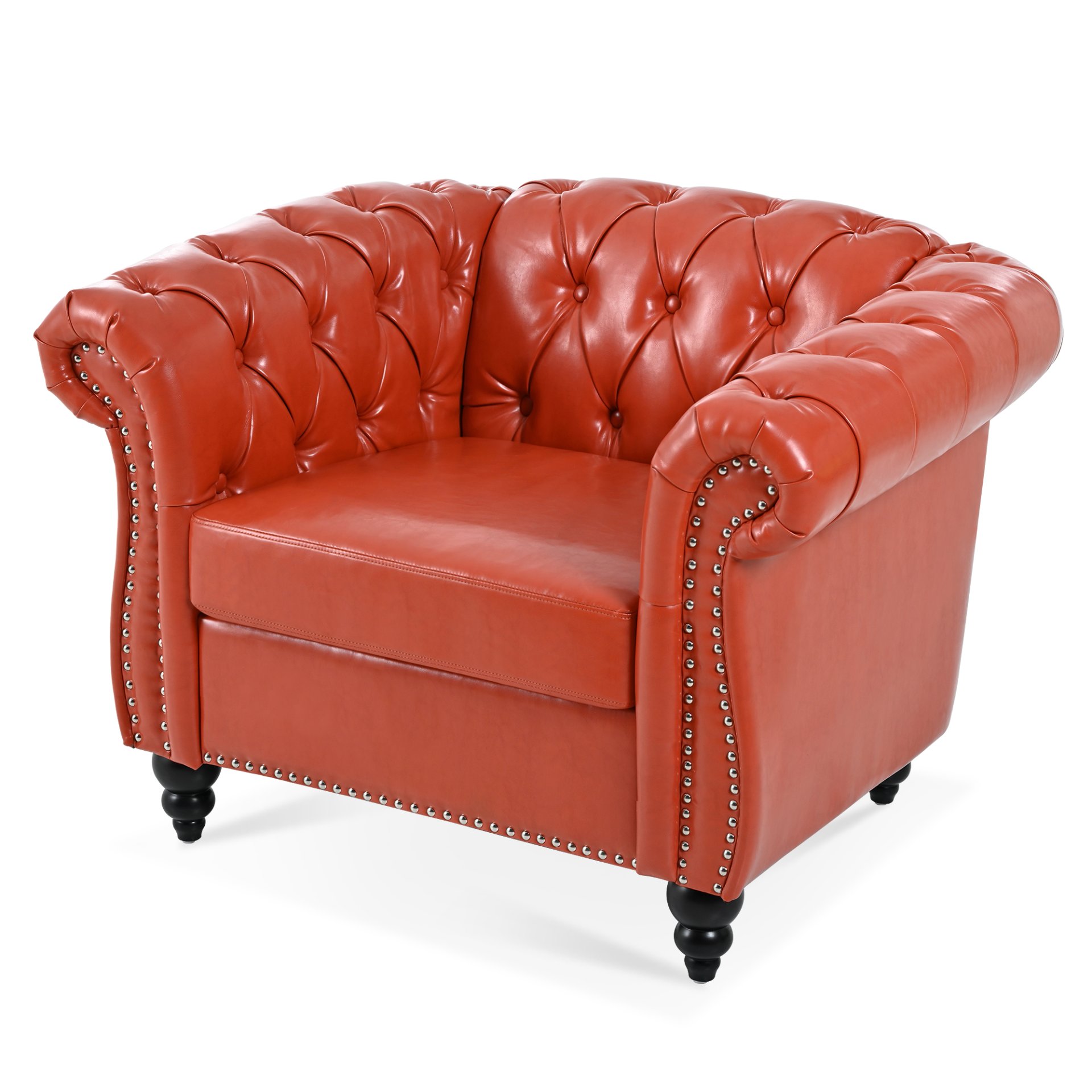 1 Seater Sofa For Living Room - Orange - Image 7