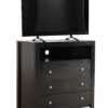 Elegant Transitional Media Chest - Black - Image 2