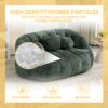 Bean Bag Sofa Lazy Sofa Durable Comfort Lounger High Back Bean Bag Chair Couch For Adults And Kids - Emerald - Image 7