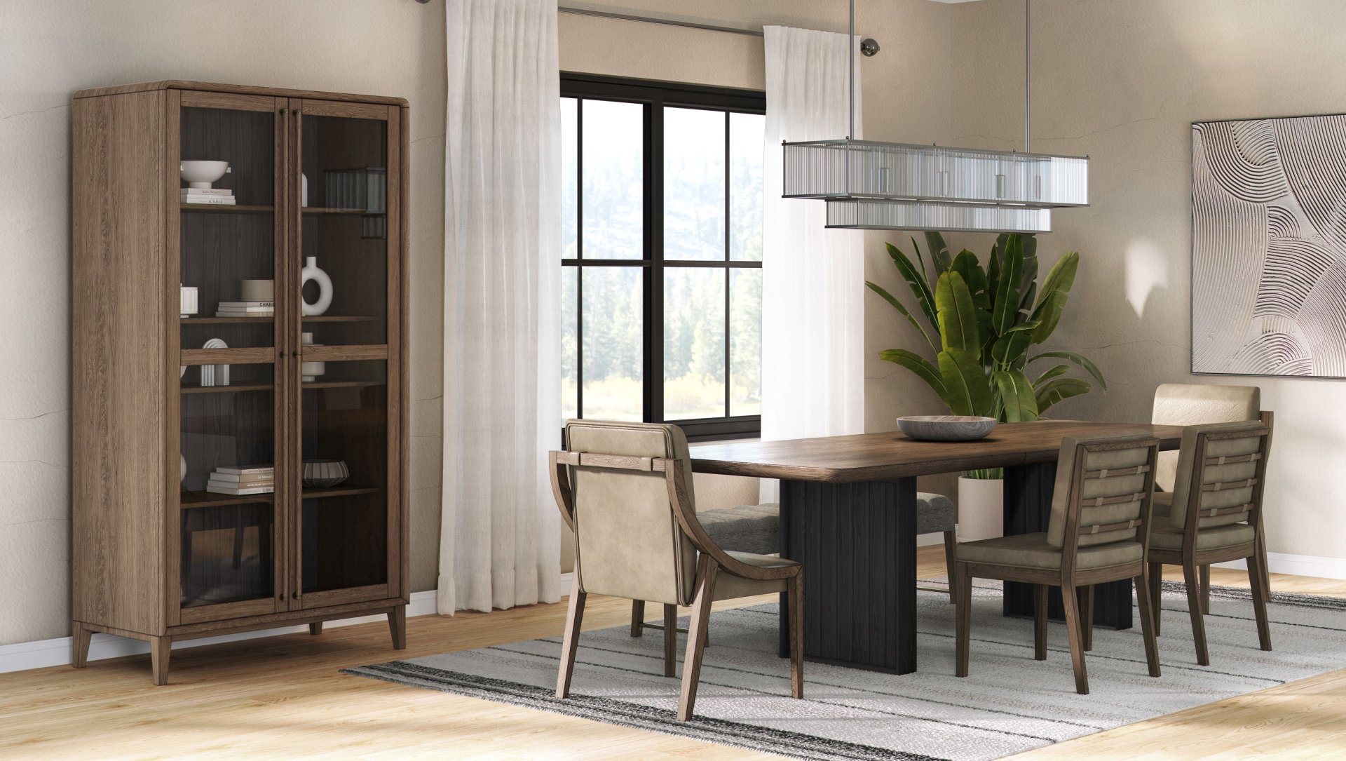 Display Cabinet - Latte / Peppercorn - Image 3