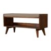 Nordic Storage Bench - Chestnut / Mud Linen - Image 4