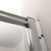 Elegant Single Sliding Bypass Shower Enclosure, Tempered Glass - Brushed Nickel - Image 8