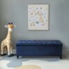 Shandra - Tufted Top Soft Close Storage Bench - Navy - Image 8