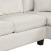 Contemporary U Shaped Sectional Sofa With Movable Storage Ottoman - White - Image 23
