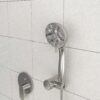 Dual Shower Head System With Rain Shower And Handheld, Wall Mounted, 10" Round Design - Brushed Nickel - Image 5