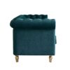 Chesterfield - Velvet Sofa 84.65" For Living Room - Green - Image 5