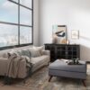 Owen - Square Coffee Table Storage Ottoman - Slate Gray - Image 7