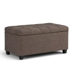 Sienna - Storage Ottoman Bench - Fawn Brown