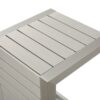 Aluminum Outdoor Side Table, C Shaped End Table, Outside Small Table For Patio - Silver - Image 15
