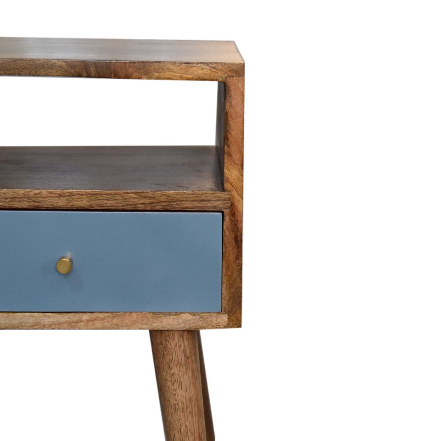 Mini Hand Painted Nightstand - Blue - Image 17