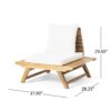 Sedona - Outdoor Club Chair With Slatted Design - Teak - Image 3