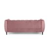 Miranda Velvet 3 Seater Sofa With Modern Glam Style And Blush Color - Blush - Image 7