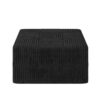Modern Minimalist Ottoman Sofa Compressed Sectional Corduroy Couch Sleeper For Living Room Bedroom - Black - Image 4