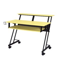 Suitor - Music Recording Studio Desk - Black / Yellow