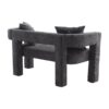 Modern Loveseat Sofa, Comfy Upholstered 2 Seater Sofa, Small Loveseat Accent Couch For Living Bedroom Leisure Areas - Carbon Black - Image 14