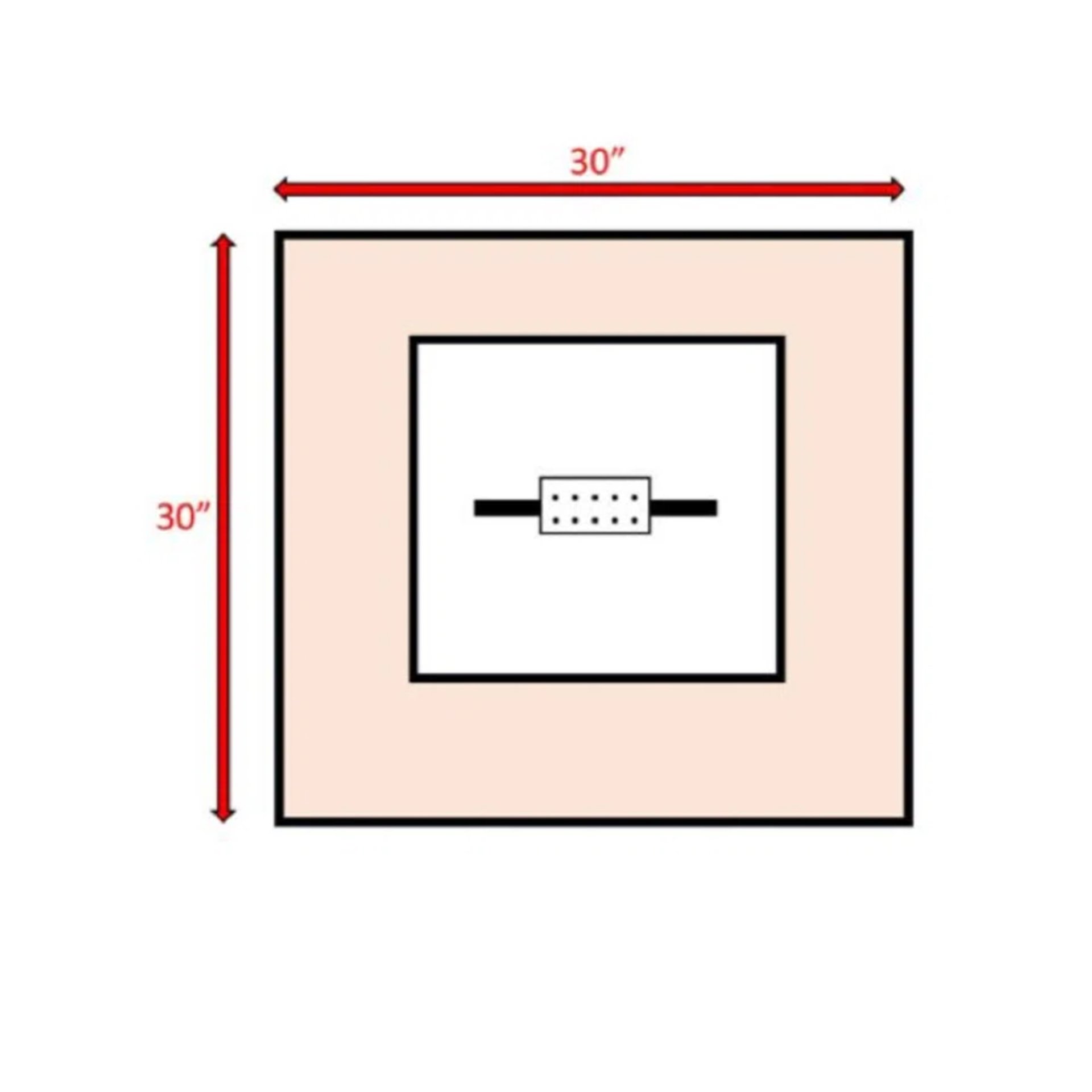 Propane / Gas Fire Pit Table - Black - Image 3