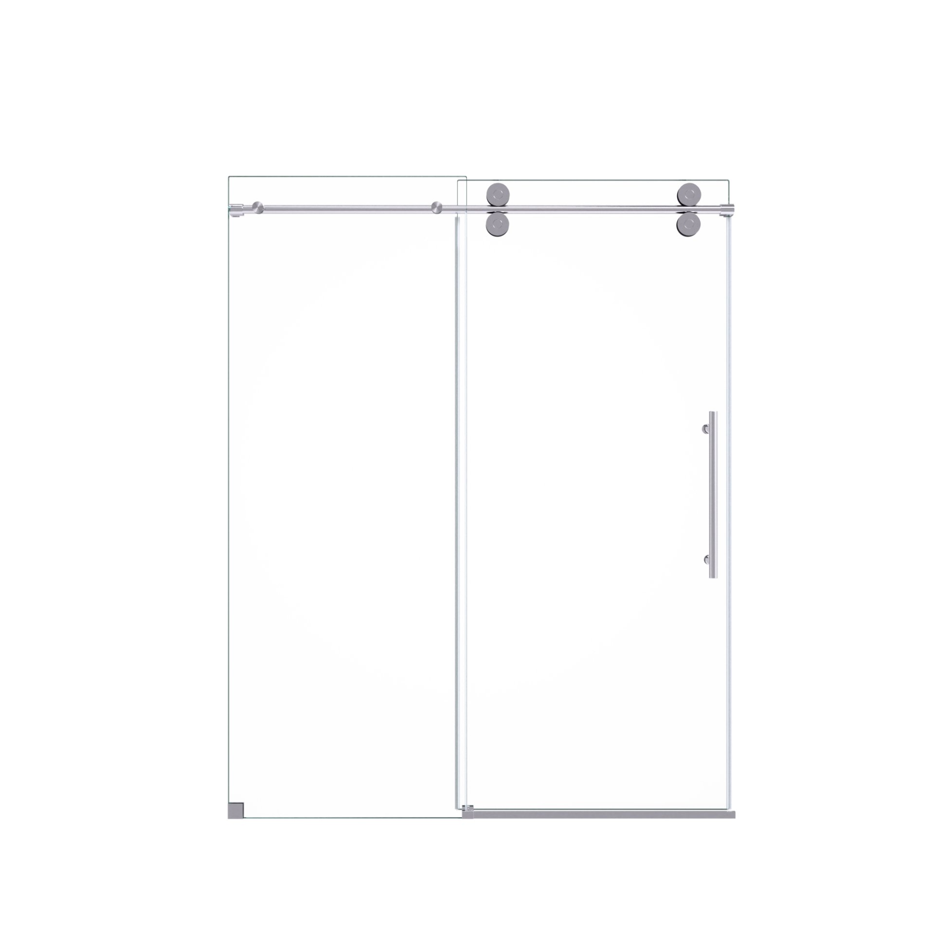 Frameless Single Sliding Shower Door & 8Mm Clear Tempered Glass - Chrome - Image 15