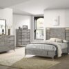 5 Drawer Chest Book Matched Veneers - Gray - Image 5