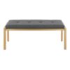 Fuji - Contemporary Bench - Gold / Gray - Image 4