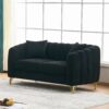 Loveseat Sofa For Living Room And Bedroom - Black - Image 4