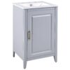 Modern 20.3" Bathroom Vanity With Sink And Functional Storage - Gray - Image 15