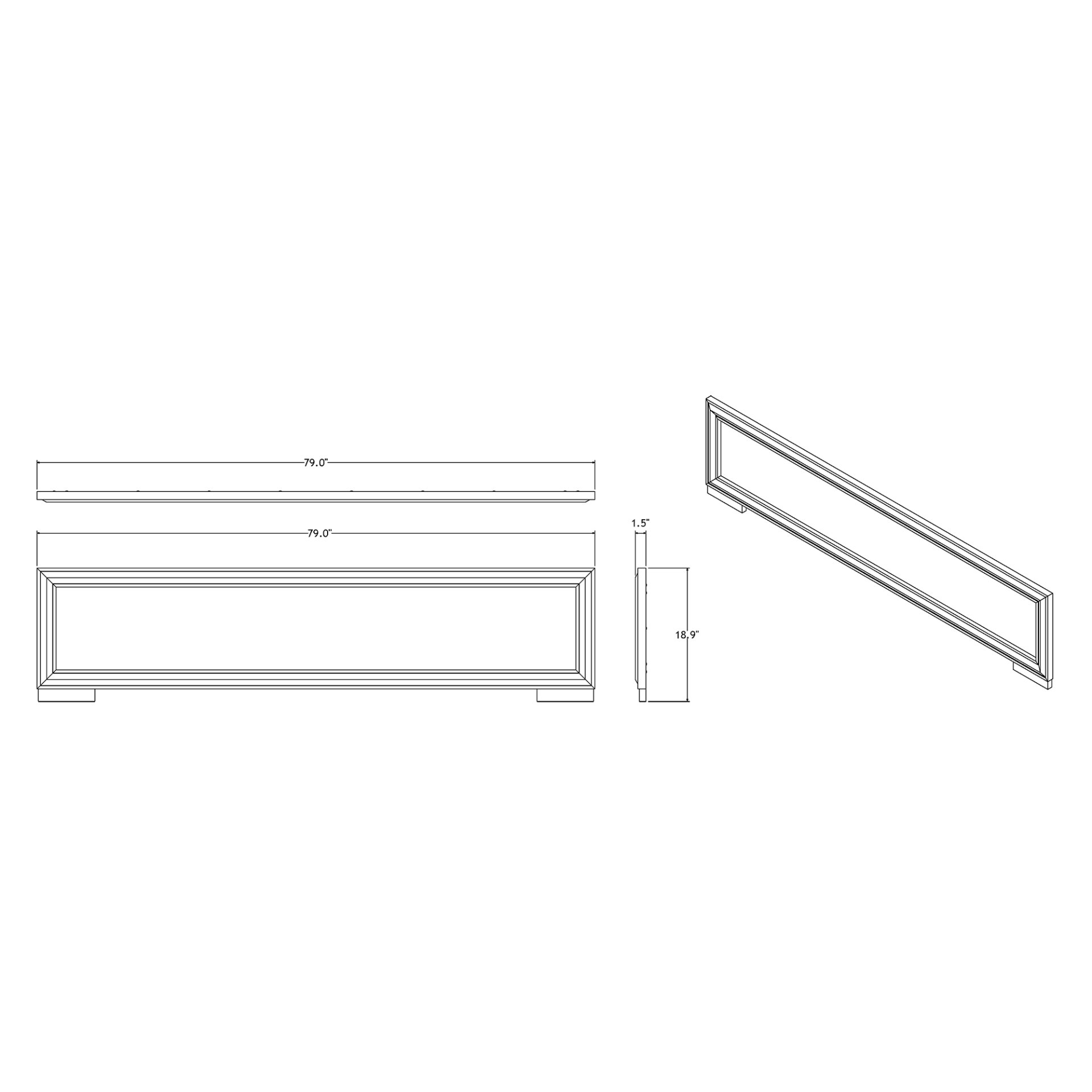 Adelaide - 5 Pieces King Bed With LED Set - Black - Image 8