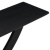 Console Table With Cross Leg Base And Reinforced Support Plate - Black - Image 10