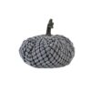 Chenille Weighted Pumpkin Ornament Decor For Holiday Harvest Festival Fall Festival & Thanksgiving (Set of 2) - Gray - Image 7