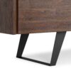 Lowry - Handcrafted, TV Media Stand - Distressed Charcoal Brown - Image 9