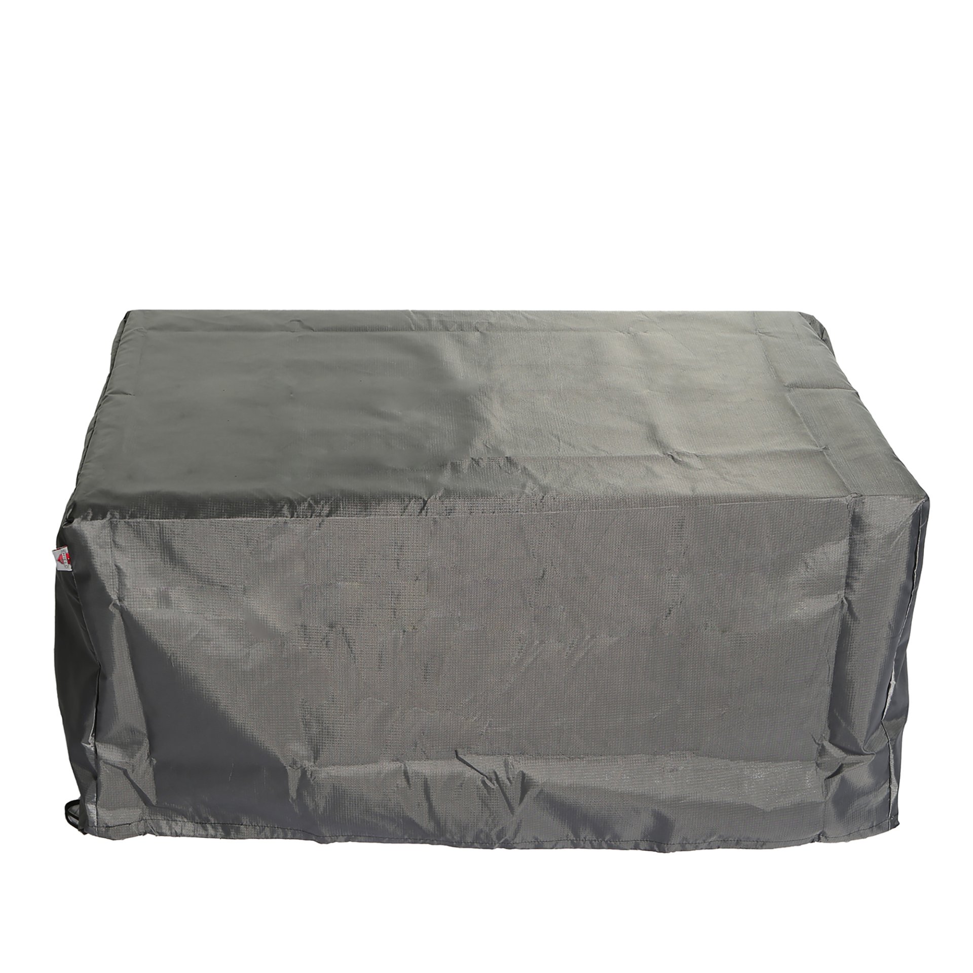 Aluminum Rectangle Fire Table With Fire Glass And Cover - Antique Bronze - Image 6