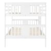 Full Over Full Bunk Bed With Ladder For Bedroom, Guest Room Furniture - White - Image 4