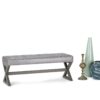 Salinger - Large Ottoman Bench - Distressed Gray Taupe - Image 8