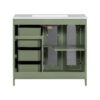 Bathroom Vanity With Two Soft Close Doors, Adjustable Shelves And Three Drawers - Green - Image 20