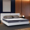 King Size Hybrid Plush Foam Mattress, Soft Polyester Knit Cover, Multi Layer Foam Mattress - White / Gray - Image 2