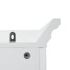 Bathroom Vanity With 2 Damping Hinge Doors, 3 Drawers, Adjustable Shelves - White - Image 15