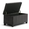 Dover - Storage Ottoman Bench - Tanners Brown - Image 2