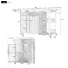 Outdoor Kitchen Island With Storage, Cooking Station, Grill Cart, Foldable Tabletop, And Bottle Opener - Dark Brown - Image 3