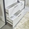 Fiona - Freestanding 3 Tower Wood Closet System With Metal Frame 7 Shelf Walk - White - Image 5