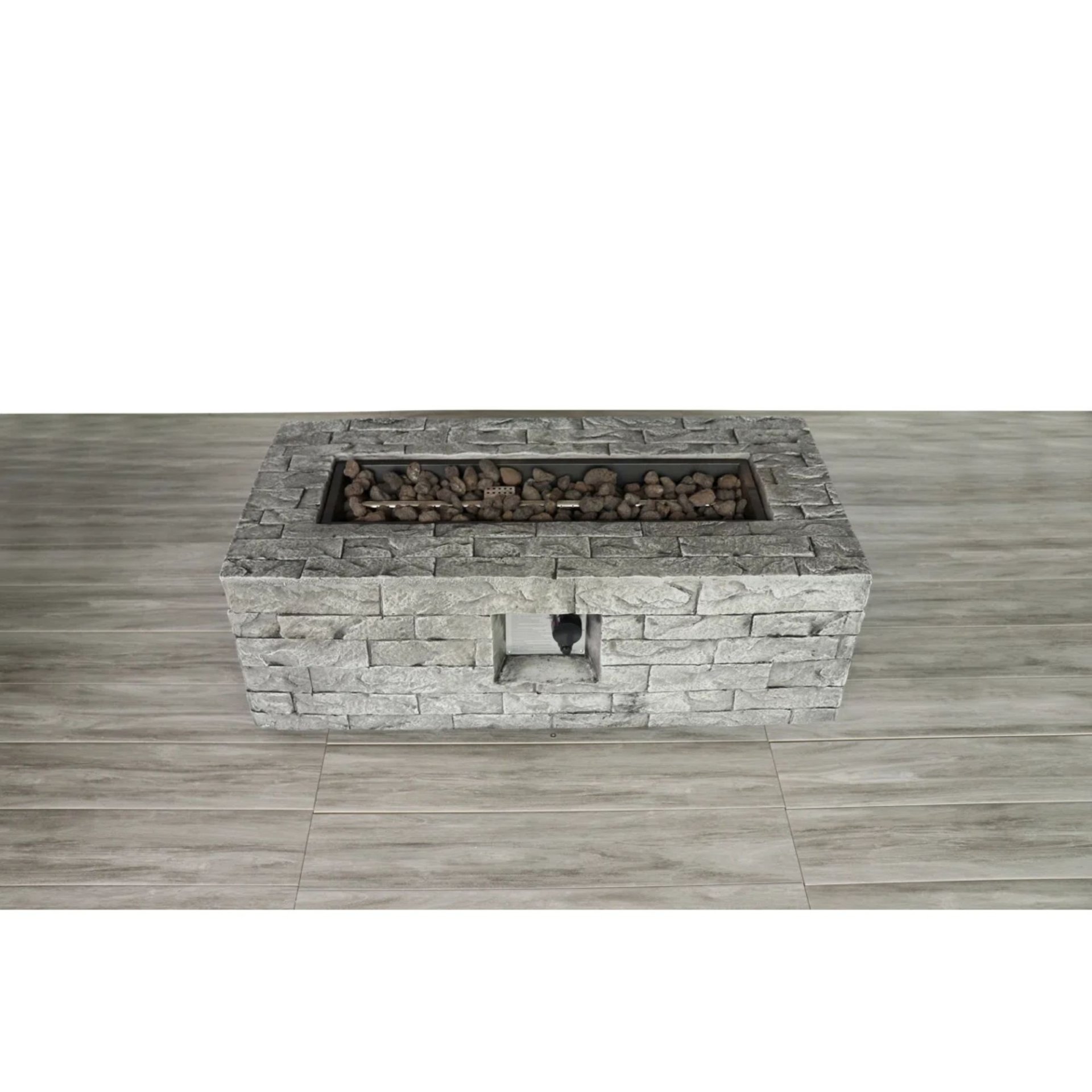Reinforced - Propane / Gas Fire Pit Table - Stone Gray - Image 7