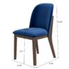 Kaitlyn - Dining Chair (Set of 2) - Brown / Navy Blue - Image 3