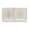 Mahal - Hand Painted Mandala Lacquered Sideboard - Ivory Off-White - Image 2