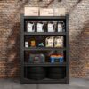 Storage Shelves 5 Tier Heavy Duty Shelving Unit Adjustable Shelving Units And Storage Rack - Dark Gray - Image 11