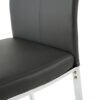Modern Dining Chair (Set of 2), Upholstered With Cloth And Electroplated Metal Legs For Home Furniture - Charcoal Gray - Image 8