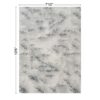 Geometrix - 7'10" X 10'6" Area Rug, Geometric 3D Effect - Gray / Ivory - Image 3