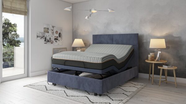 Copper Lux Hybrid - 12" King Mattress With Copper Infused Contouring Memory Comfort Layer and Supportive Coil System - Black / Gray